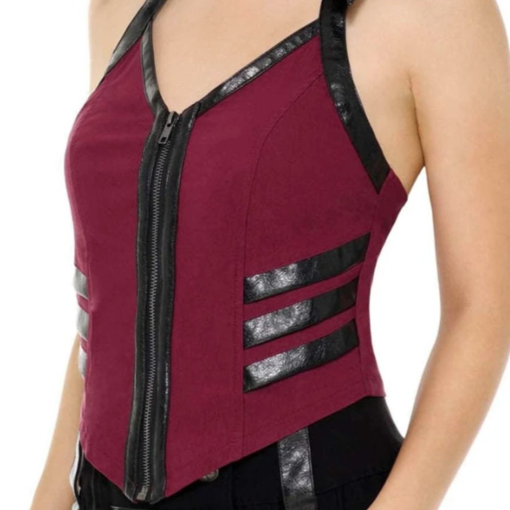 Killstar Anita Ammo Sexy Blood Red Halter Top XXL